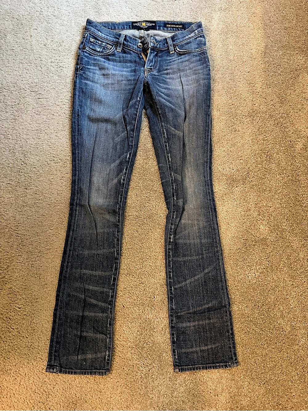 Lucky Brand Zoe Straight Leg Blue Jeans